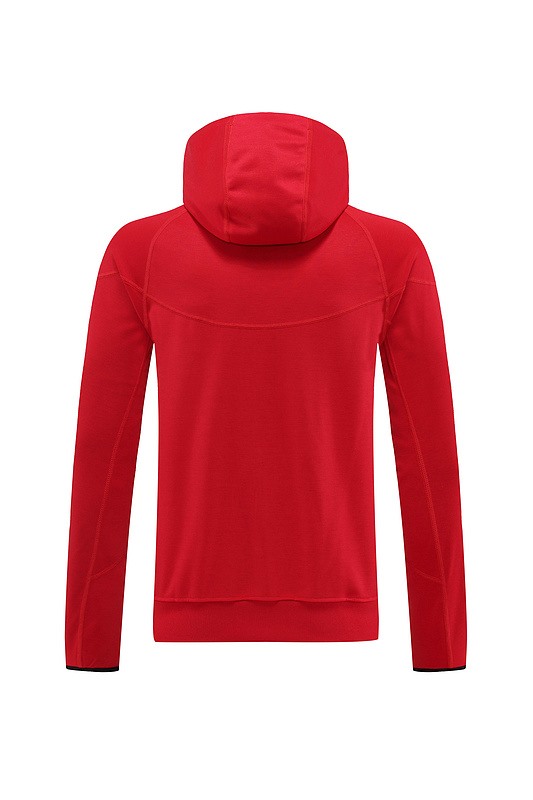 2024 Nike Red Hoodie Jacket Kit Set Football Team Shirt Sports Fashion