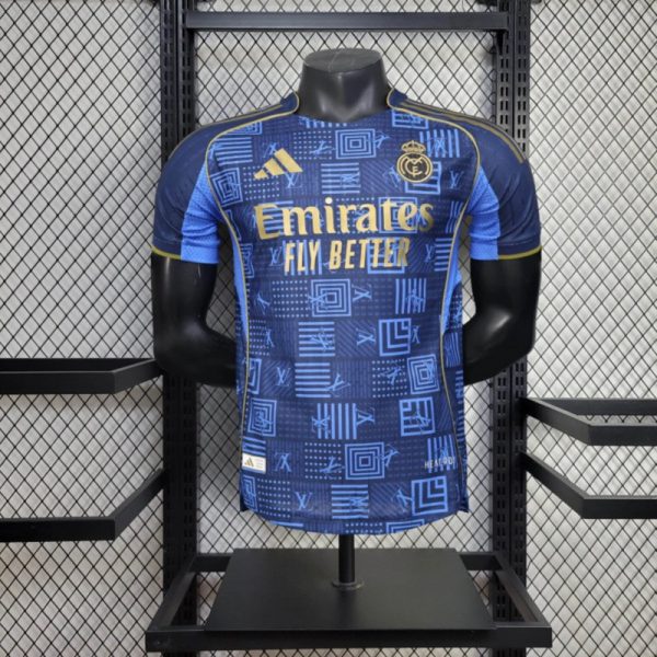 25/26 Real Madrid Training Blue jersey Player Version