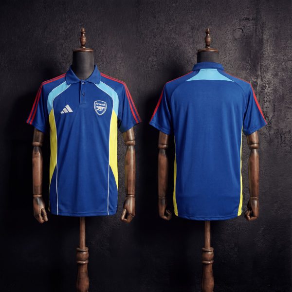 2025/26 Arsenal Training Royal Blue Polo Fan version