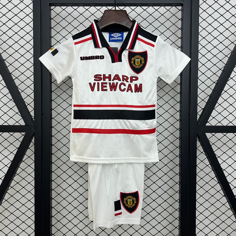 Retro Manchester United 97/98 away jersey Kid Kits Size 16-28