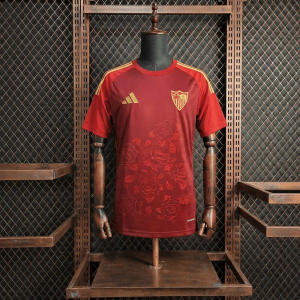 2025/26 Sevilla FC Training Red jersey Fan version