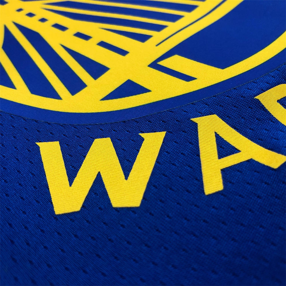 NBA Golden State Warriors V-Neck 75th anniversary Blue Jersey CURRY#30 S-XXL