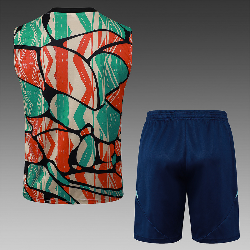 24/25 Arsenal Red Green Training Set Shirt and Shorts