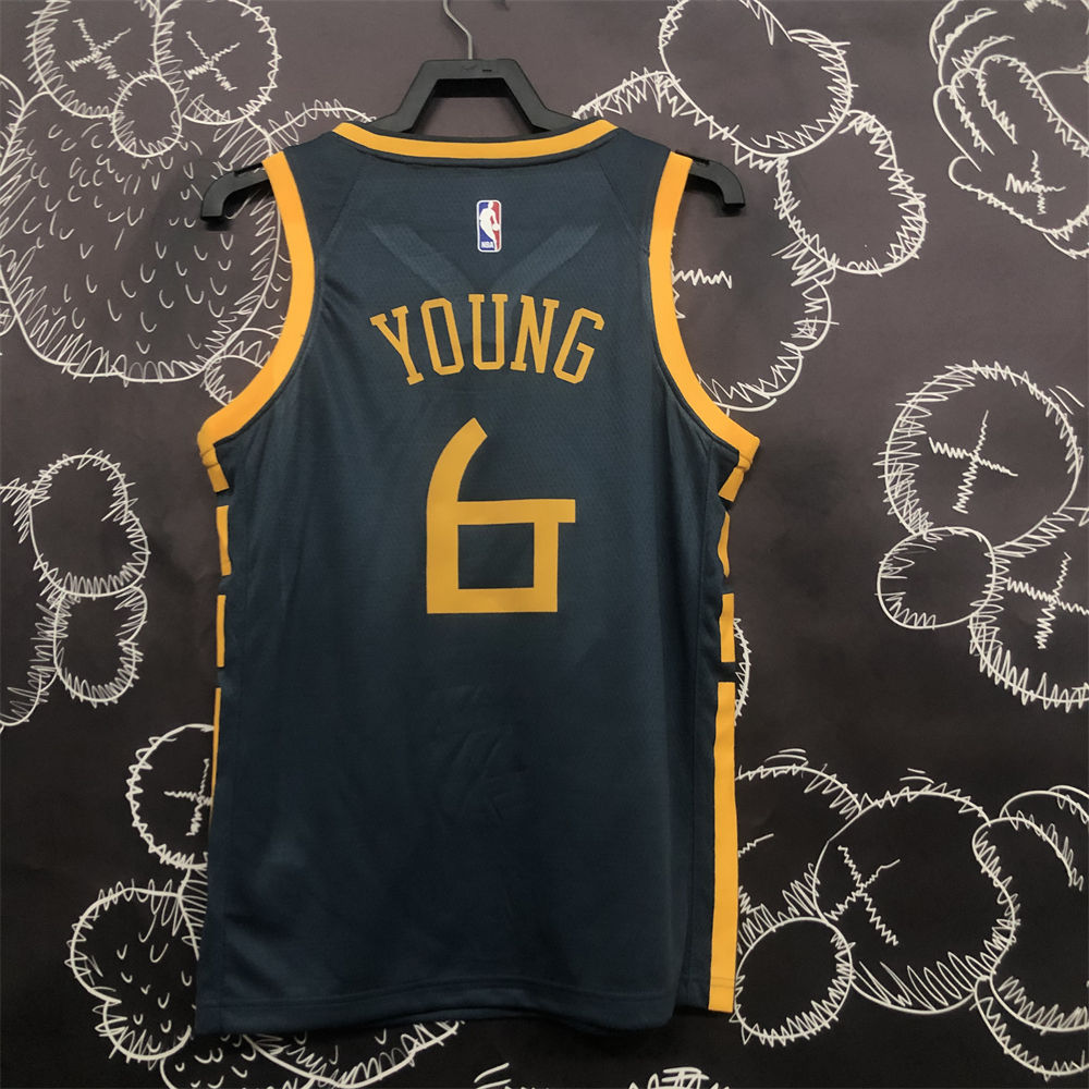 NBA Golden State Warriors V-Neck Black Jersey S-XXL
