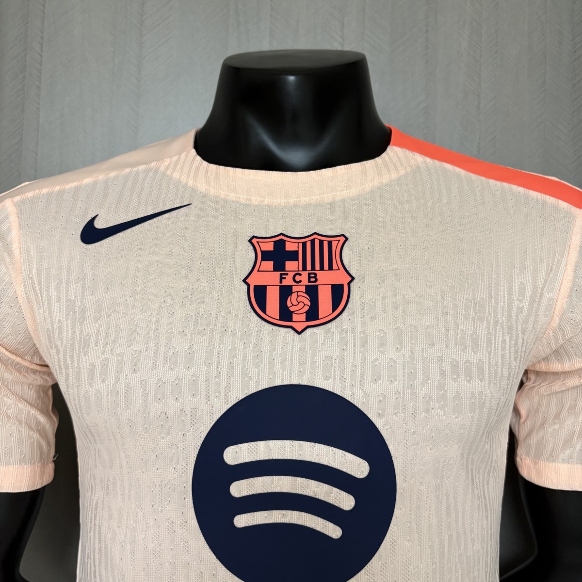 2025/26 Barcelona Pre-match Training Beige jersey Player Version