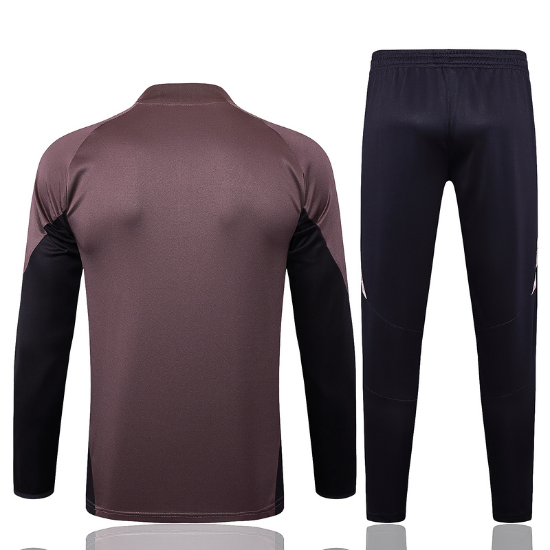 24/25 Arsenal Grey purple Long-sleeved half-pull training kit Football team kit