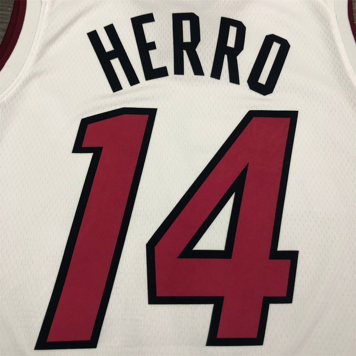 NBA Miami Hearts V-Neck White Jersey HERRO#14 S-XXL