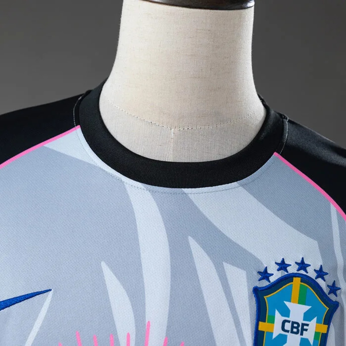 2026 Brazil Jesus Gray & Pink Edition Jersey Fan version