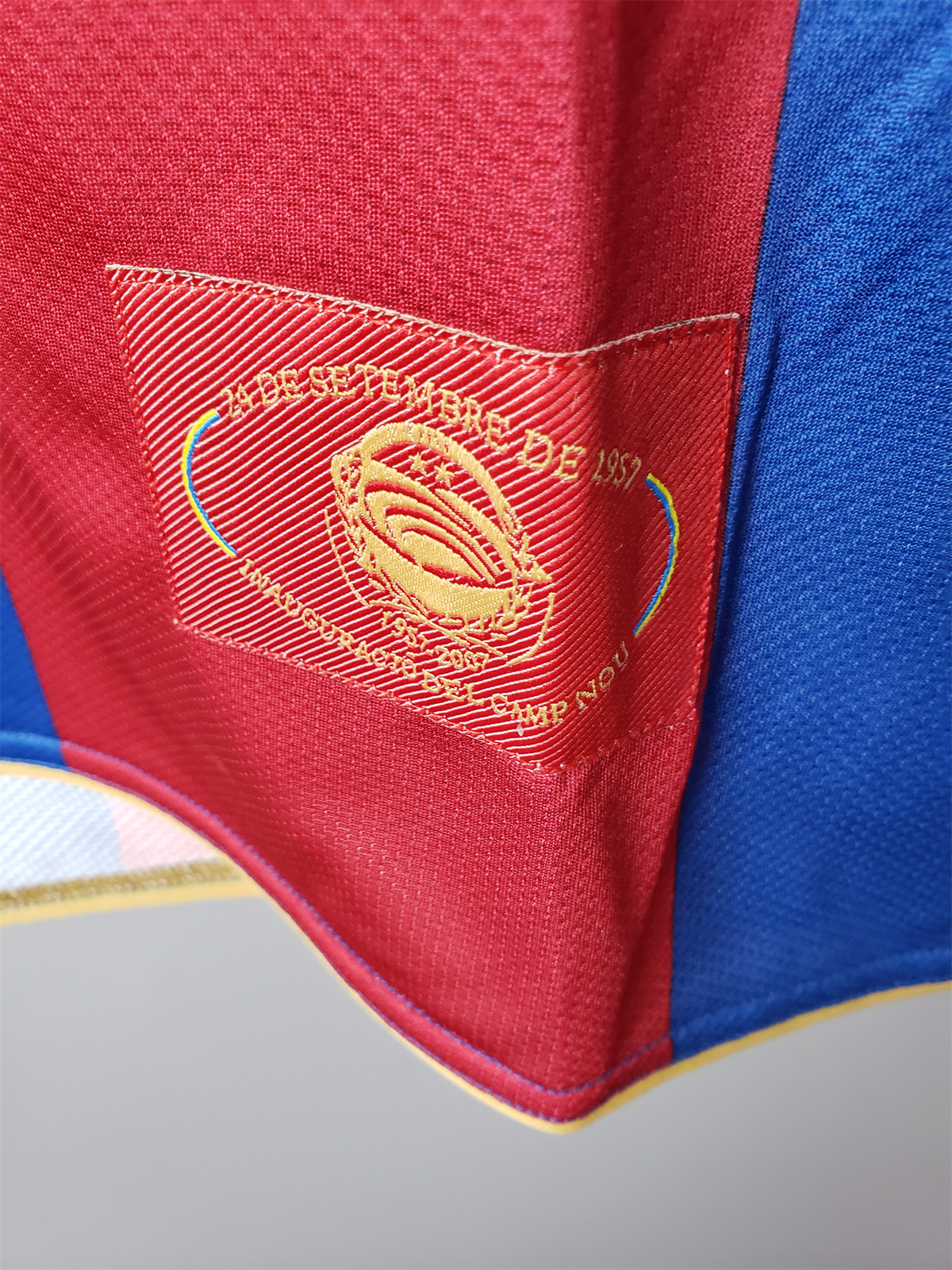 Retro Barcelona 07/08 long sleeves home jersey Fan Version