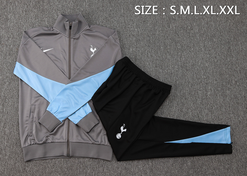2024/25 Tottenham Dark grey Jacket Training Suit Set Football Team Shirt Sports Fashion
