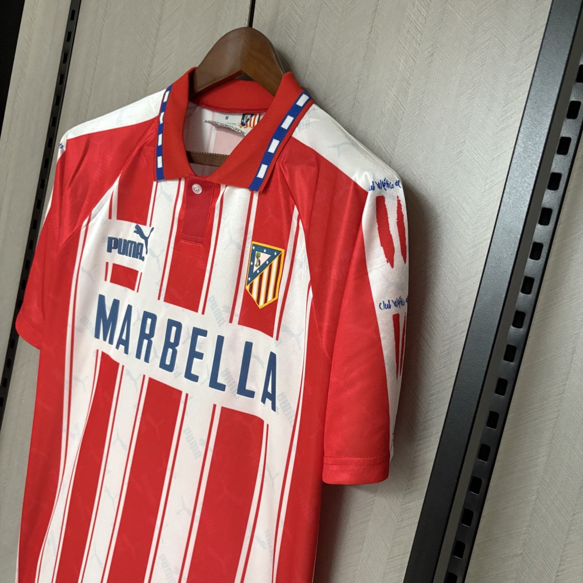 Retro Atletico Madrid 1994/95 home jersey Fan Version