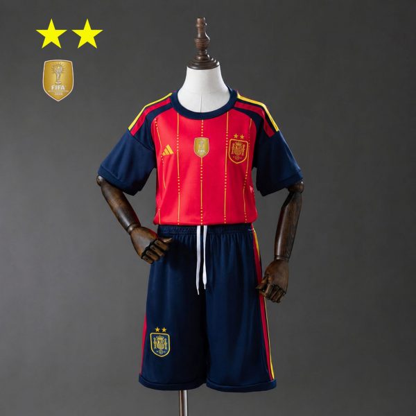 Spain 2026 World Cup Home jersey Kid Kits 16-28