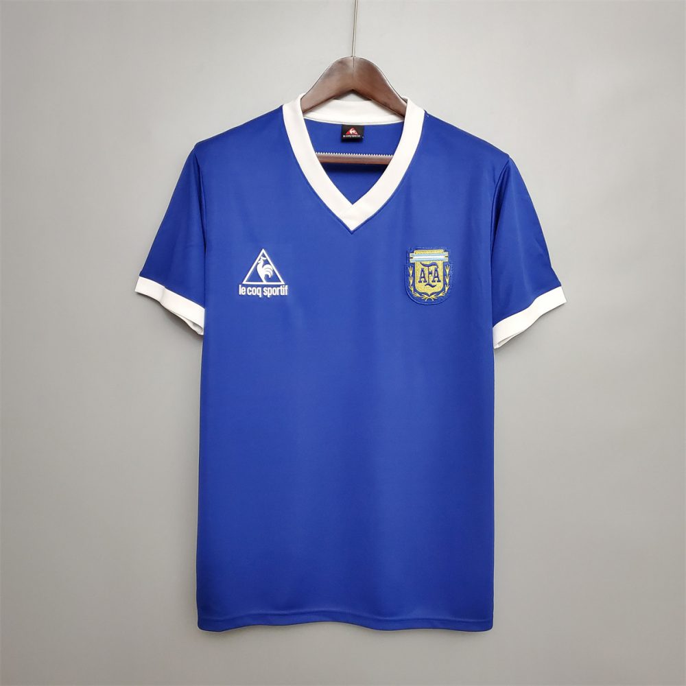 Retro Argentina 1986 Away jersey Fan Version