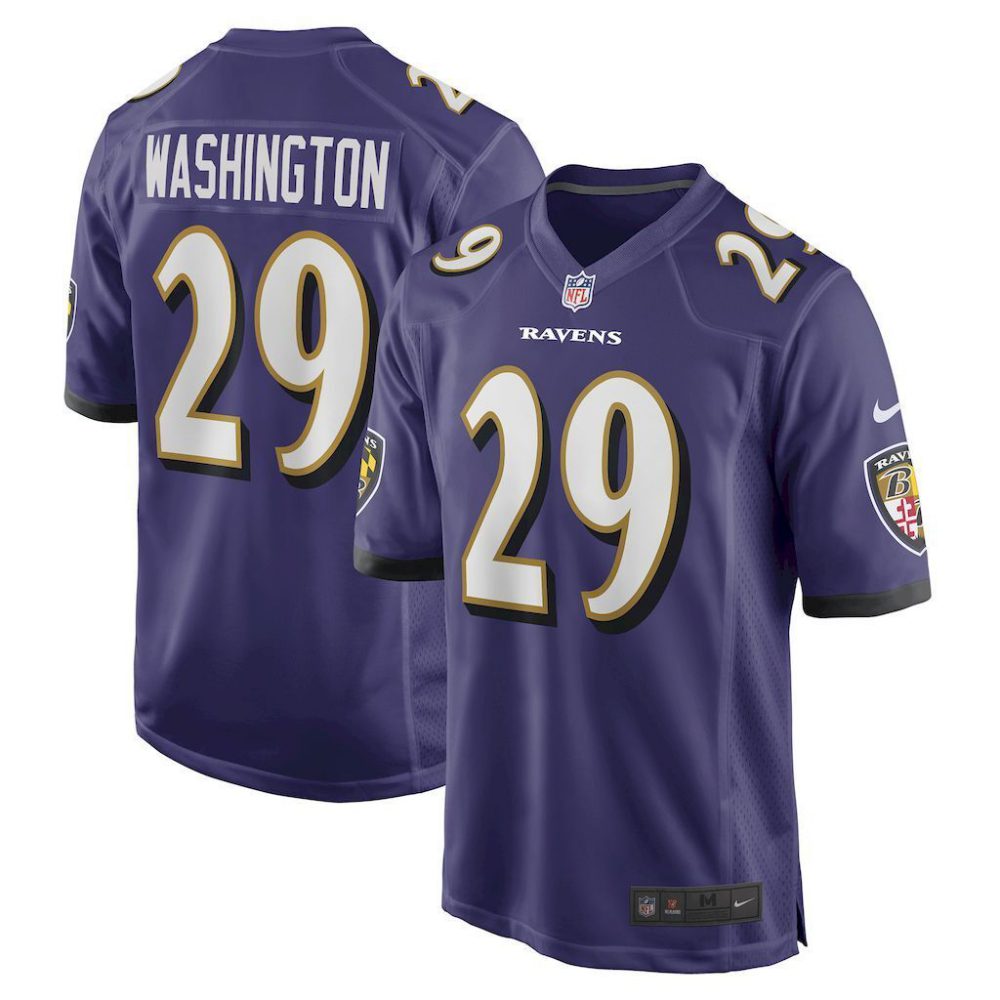 NFL Baltimore Ravens Jeysey WASHINGTON #29