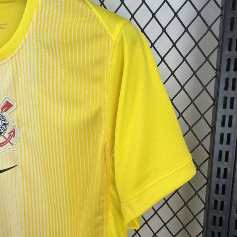 2025/26 Corinthians Yellow goalkeeper jersey Fan version