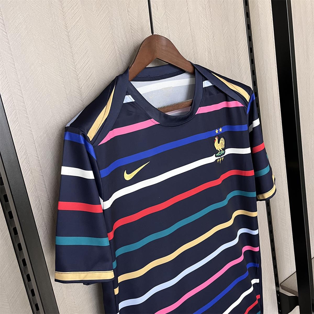 2024/25 France Euro Pre-match training uniform Jersey Fan Version