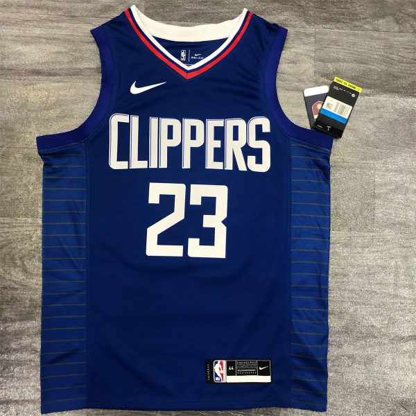 NBA Los Angeles Clippers V neck Blue Jersey WILLIAMS#23 S-XXL