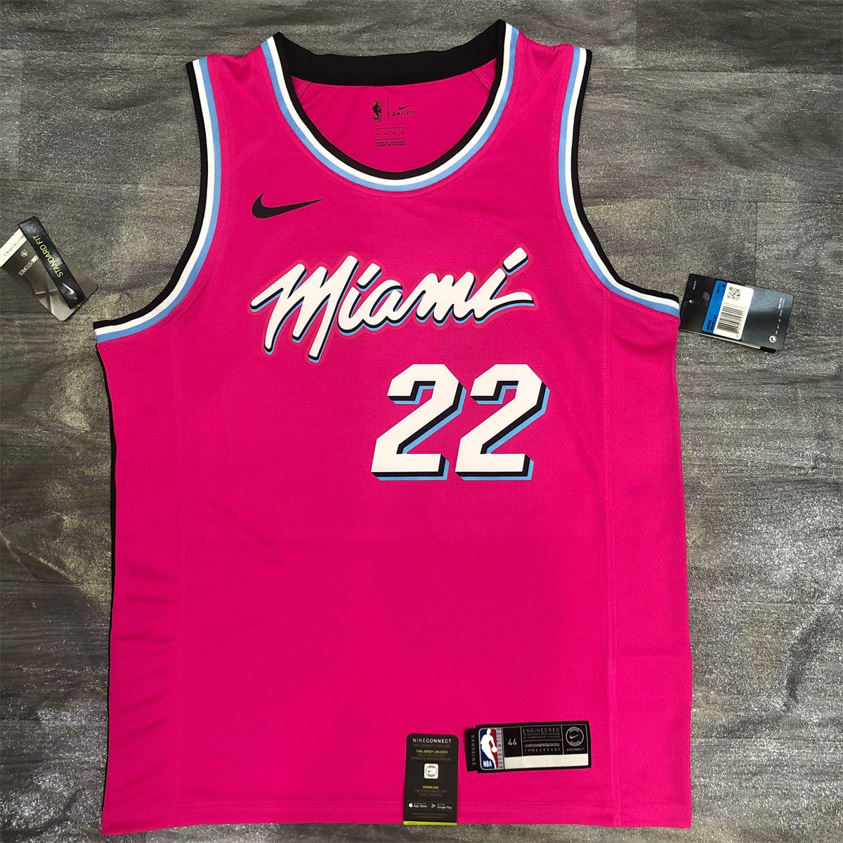 NBA Miami Hearts round neck Pink Jersey BUTLER#22 S-XXL