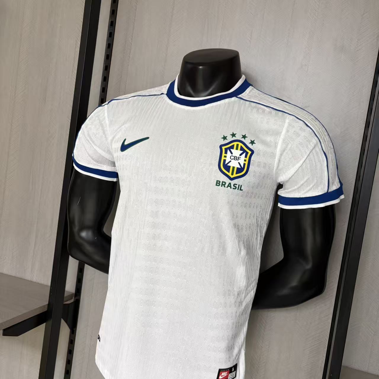 Retro Brazil 1998 White Jersey Player Version