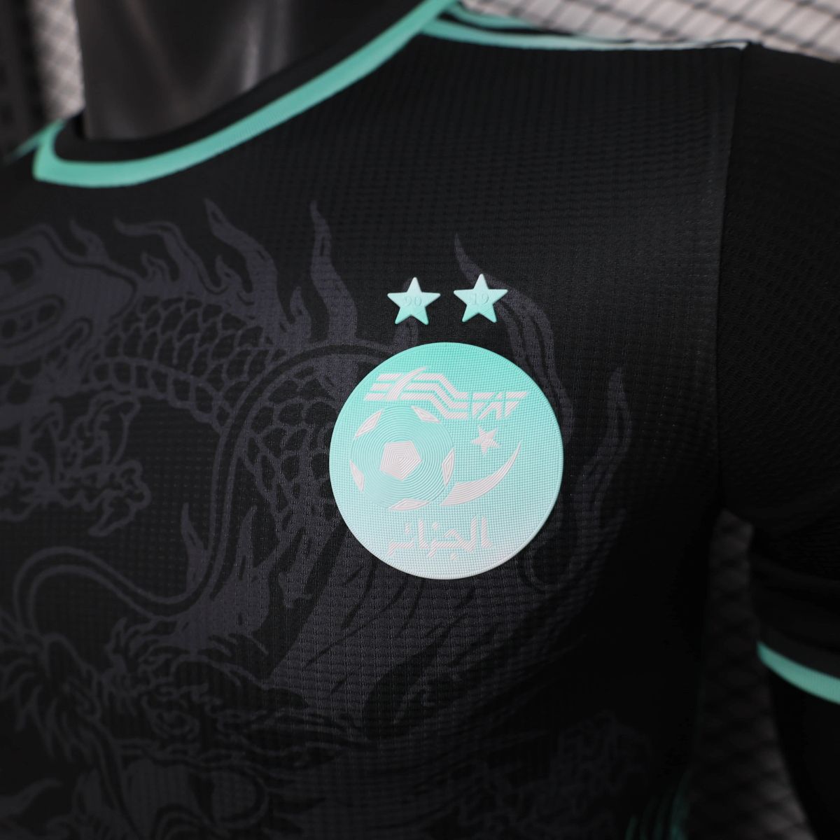 2025/26 Algeria Special Edition Black Dragon jersey Player Version