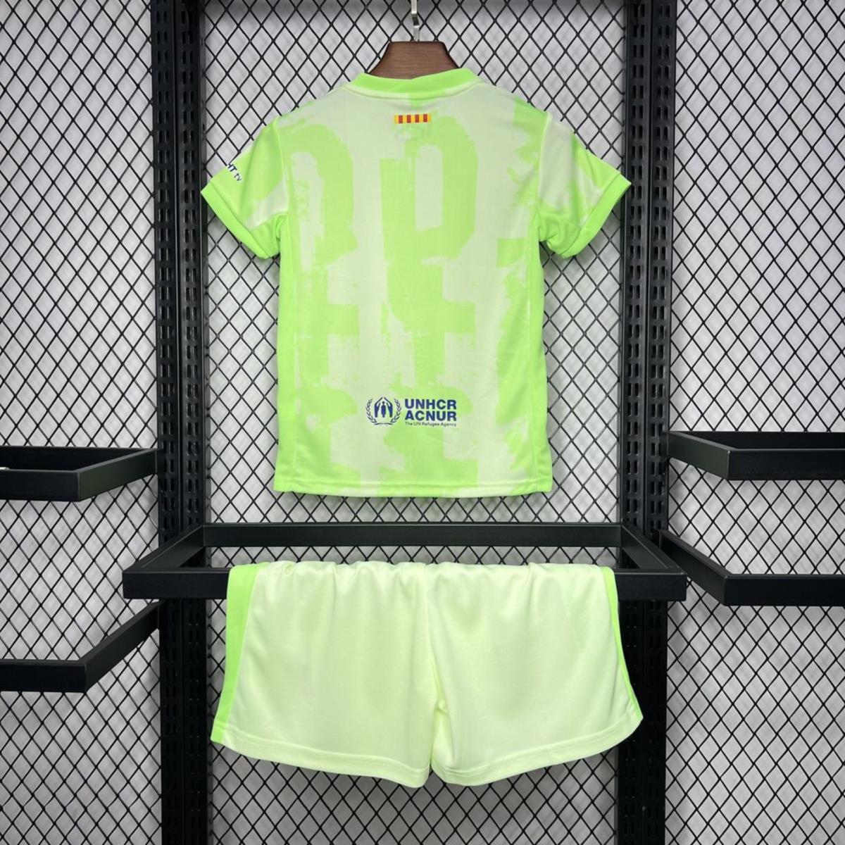 24/25 Kids Barcelona Third Away jersey Kid Kits Size 16-28