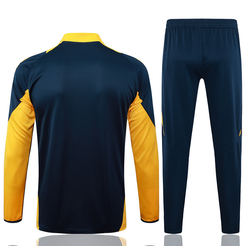 24/25 Real Madrid Royal blue Long-sleeved half-pull training kit Football team kit