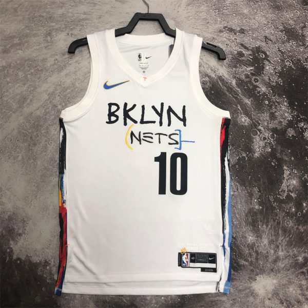 NBA Brooklyn Nets V-Neck White Jersey SIMMONS#10 S-XXL
