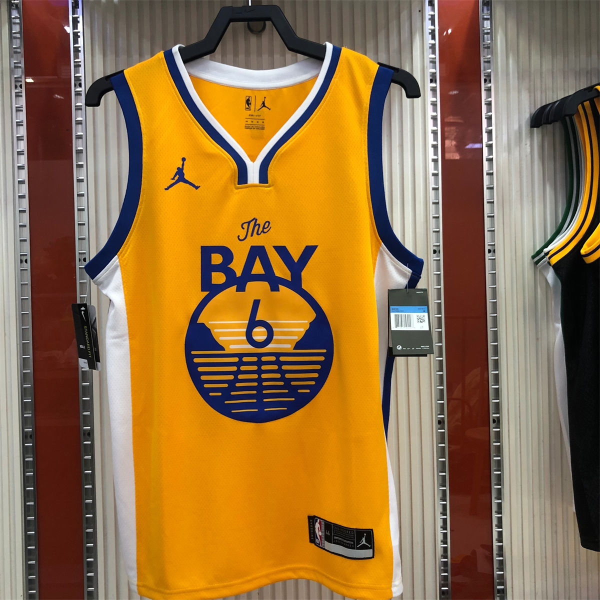 NBA Golden State Warriors v neck Yellow Jersey YOUNG#6 S-XXL