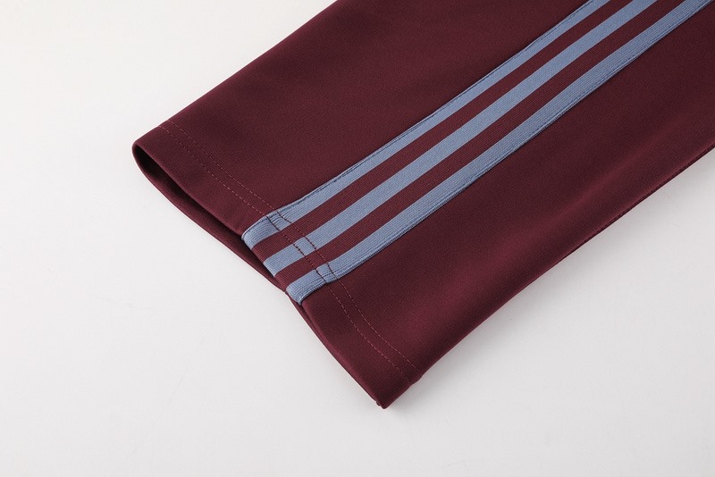 2024 Adidas maroon Jacket Training Suit Set Football Team Shirt Sports Fashion