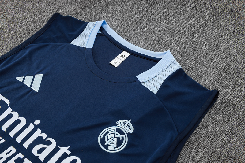 24/25 Real Madrid Royal blue Training Set Shirt and Shorts