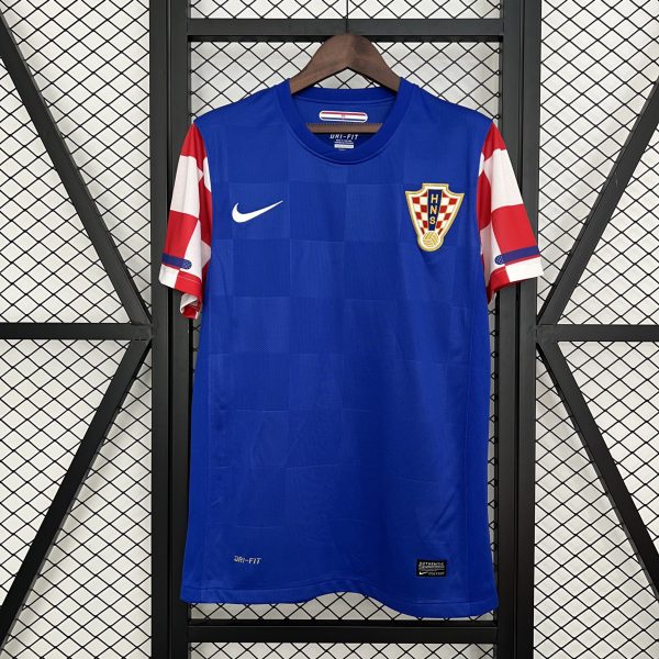Retro Croatia 2010 Awat Blue jersey Fan Version