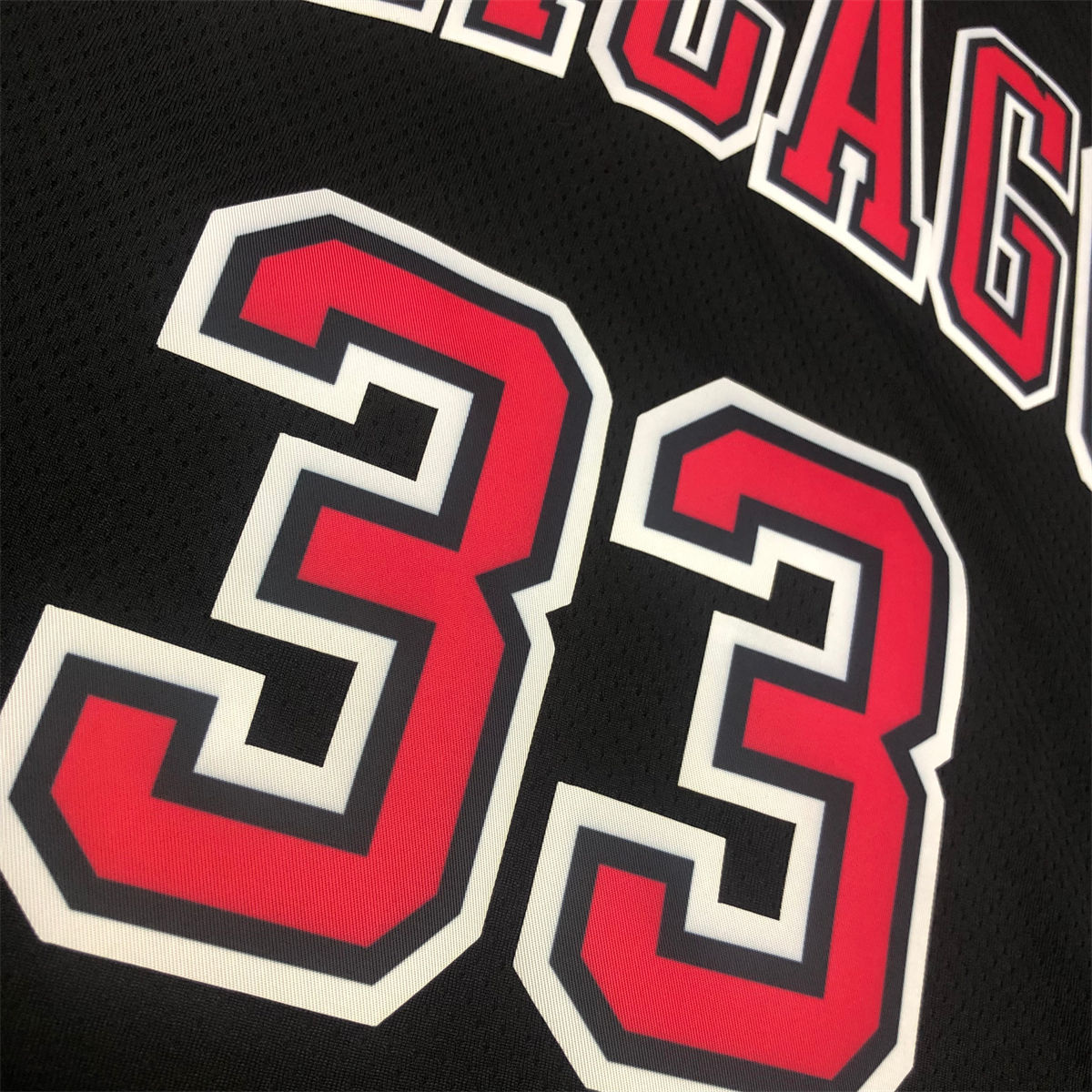 NBA Chicago Bulls Round neck Black Jersey PIPPEN#33 S-XXL