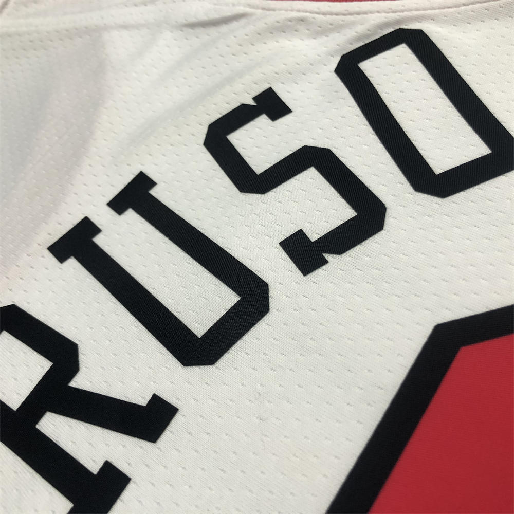 NBA Chicago Bulls Round Neck White 75th anniversaryJersey CARUSO#6 S-XXL
