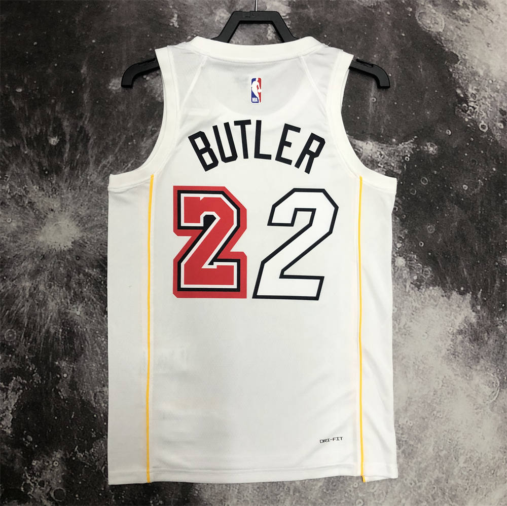 NBA Miami Hearts Round Neck City Edition White Jersey BUTLER#22 S-XXL