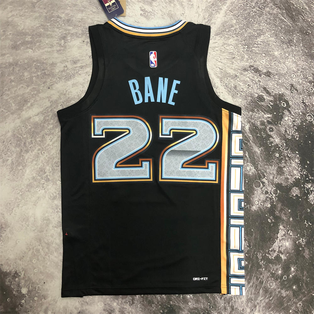 NBA Memphis Grizzies V-Neck Black Jersey BANE#22 S-XXL