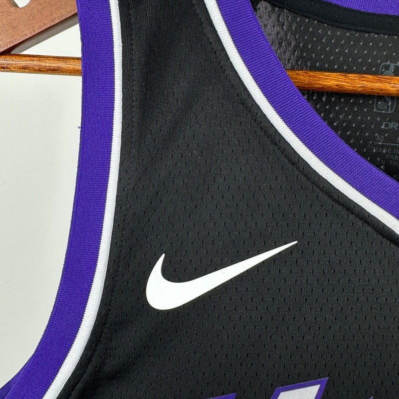 NBA Scaramento Kings 2024 V-Neck Black jersey LAVINE#8 S-XXL