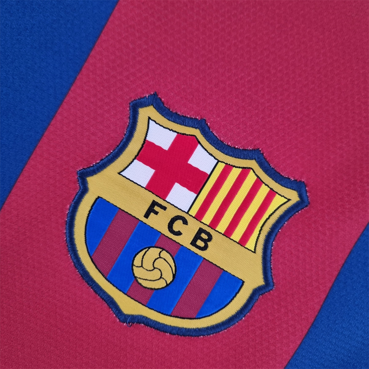 Retro Barcelona 10/11  Long Sleeve UEFA Champions League Home jersey Fan Version