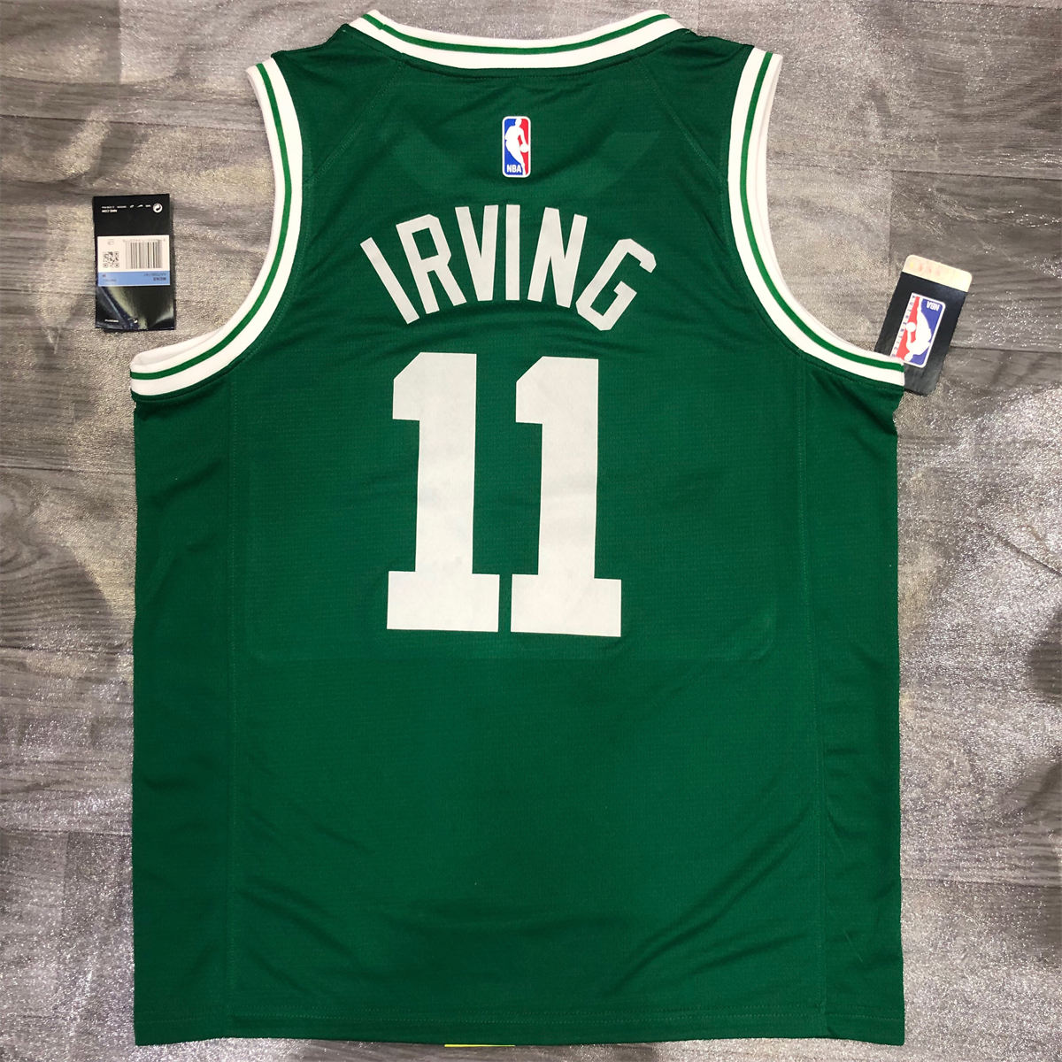 NBA Boston Celtics round neck Retro Green Jersey Irving #11 S-XXL