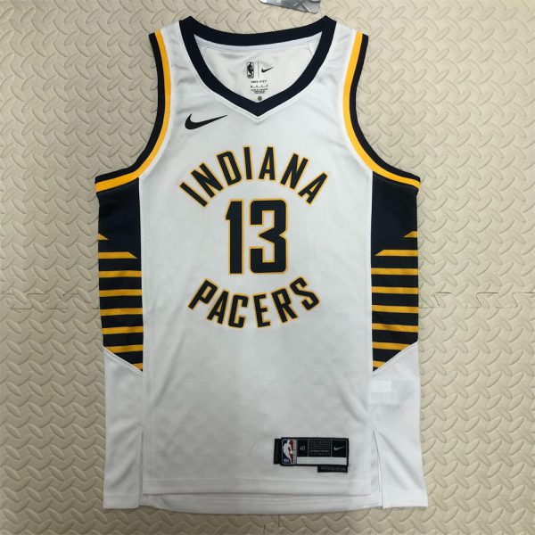 NBA Indiana Pacers V-Neck White Jersey GEORGE#13 S-XXL