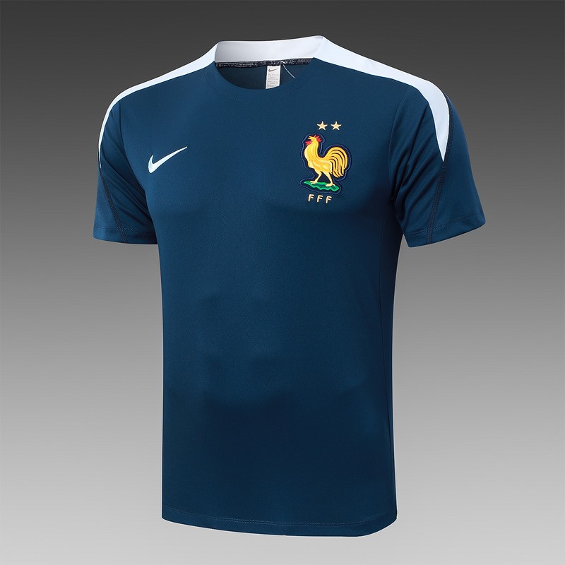 24/25 France Royal Blue Training Set Shirt and Shorts
