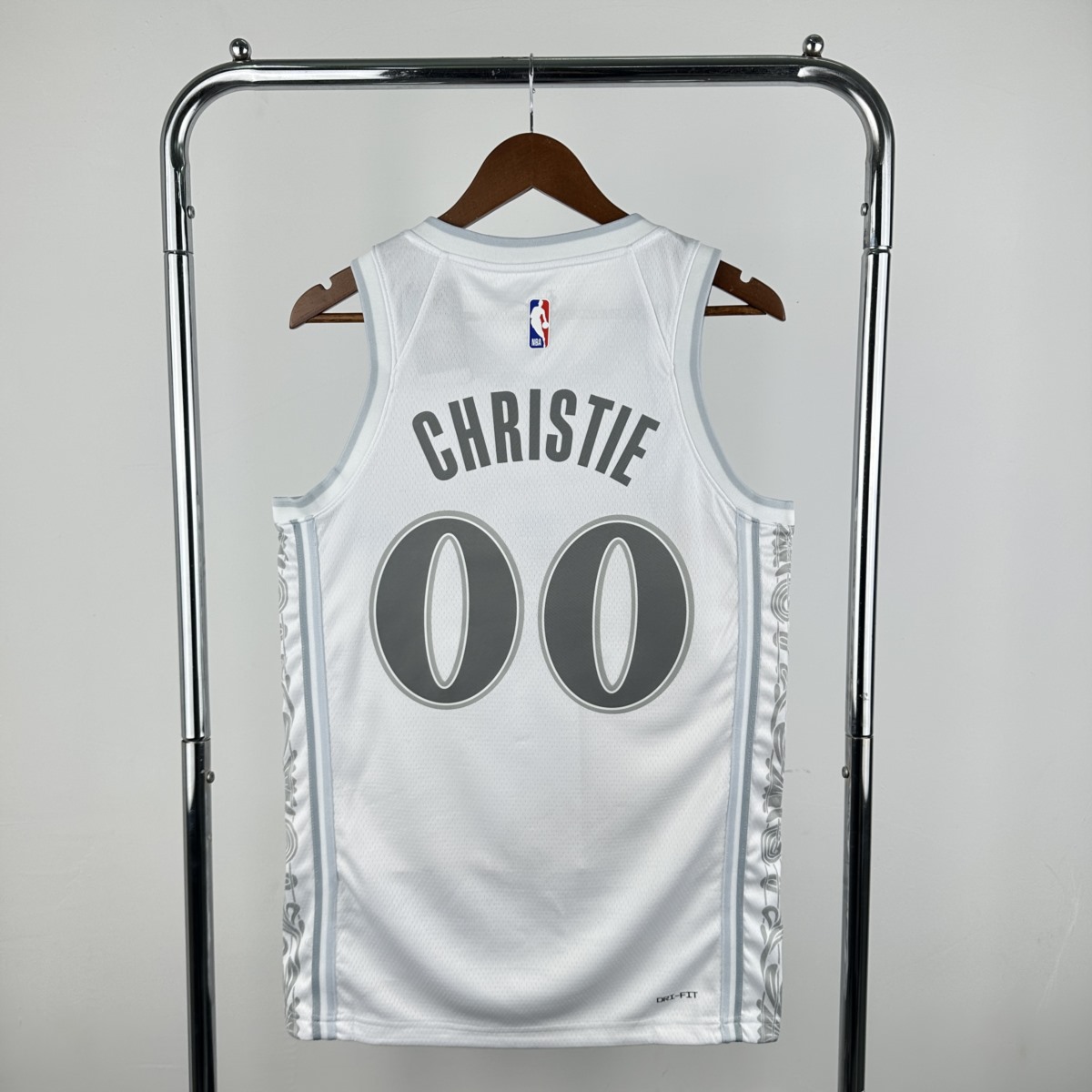 NBA Dallas Mavericks 24/25 City Edition V-Neck White Jersey CHRISTIE#00 S-XXL