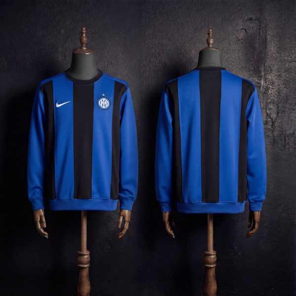 2025/26 Inter Milan Long Sleeve Blue and Black Sweatshirt