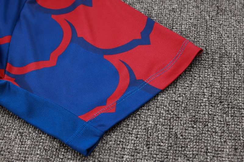 24/25 Barcelona Blue Red Training Set Shirt and Shorts
