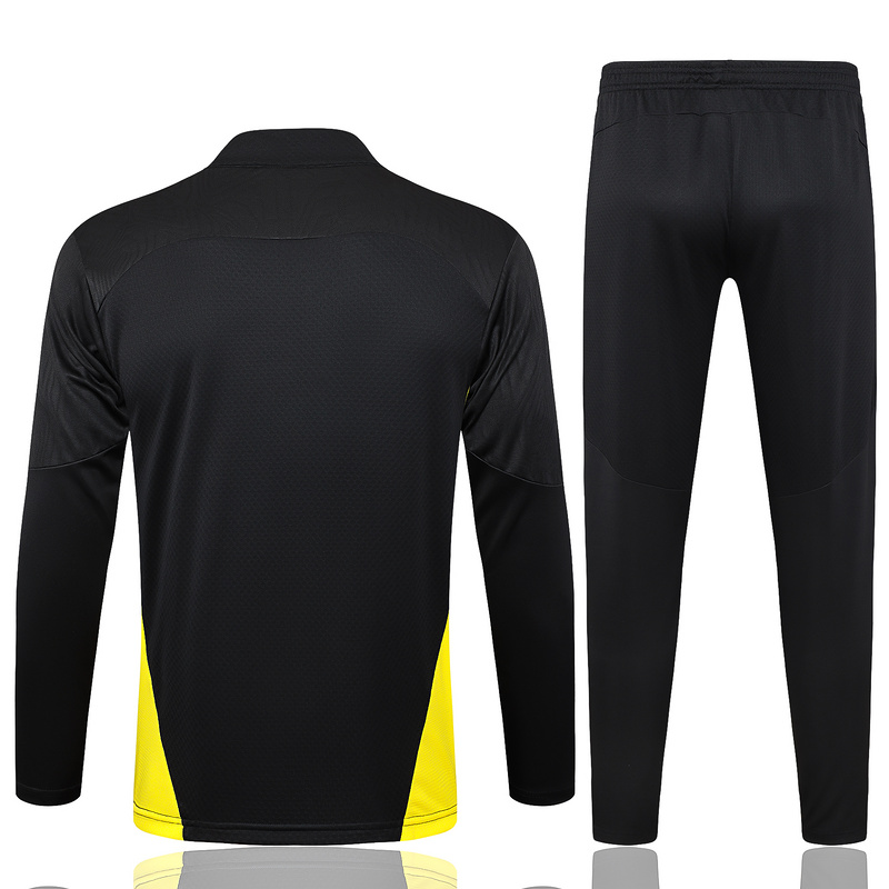 24/25 Dortmund Black Long-sleeved half-pull training kit Football team kit