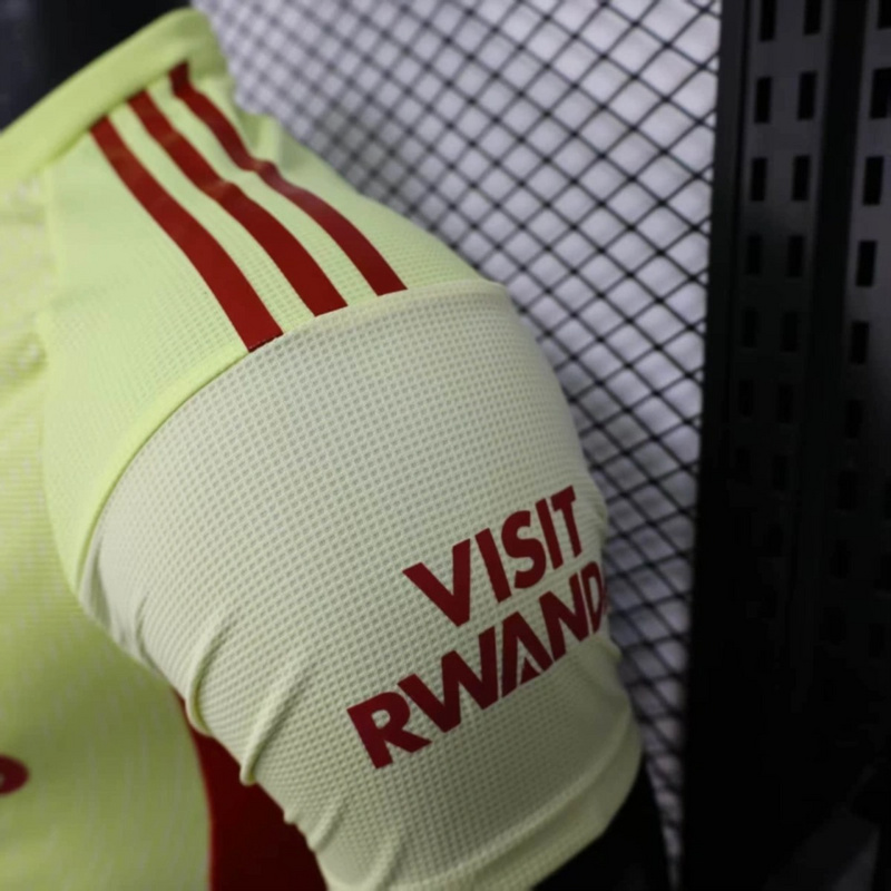 2025/26 Arsenal Yellow goalkeeper jersey Player Version