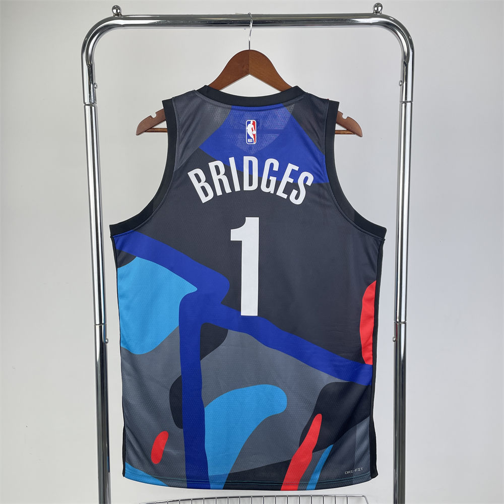 NBA Brooklyn Nets BRIDGES#1 2023/24 City Edition Swingman Jersey S--XXL