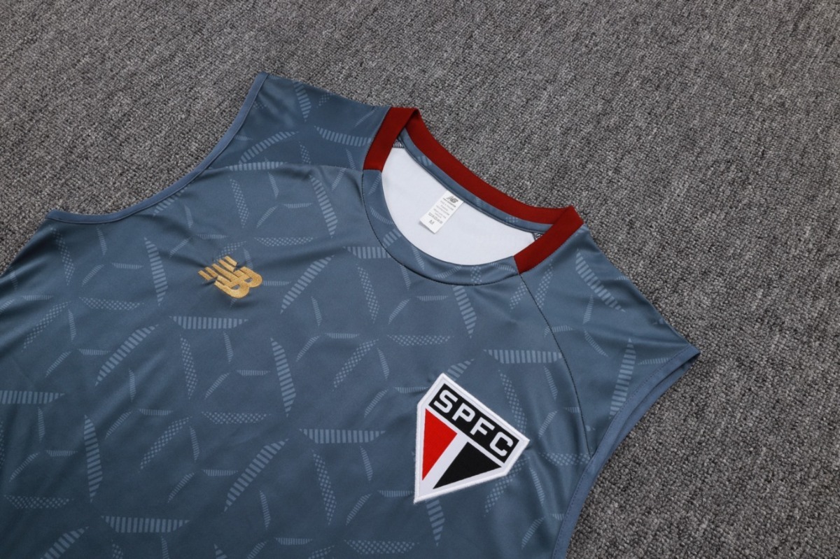 2026 Sao Paulo Grey Training Set Shirt and Shorts