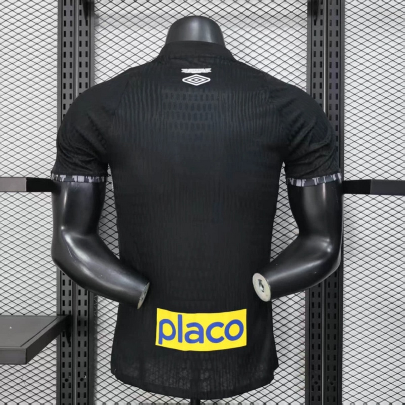 2024/25 Santos Special Edition Black Jersey With Sponsors jersey Player Version