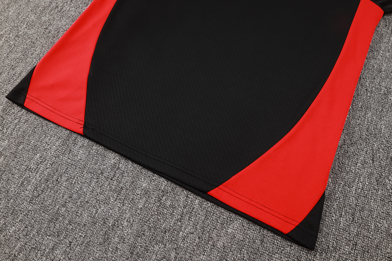 24/25 AC Milan Black Long-sleeved half-pull training kit Football team kit
