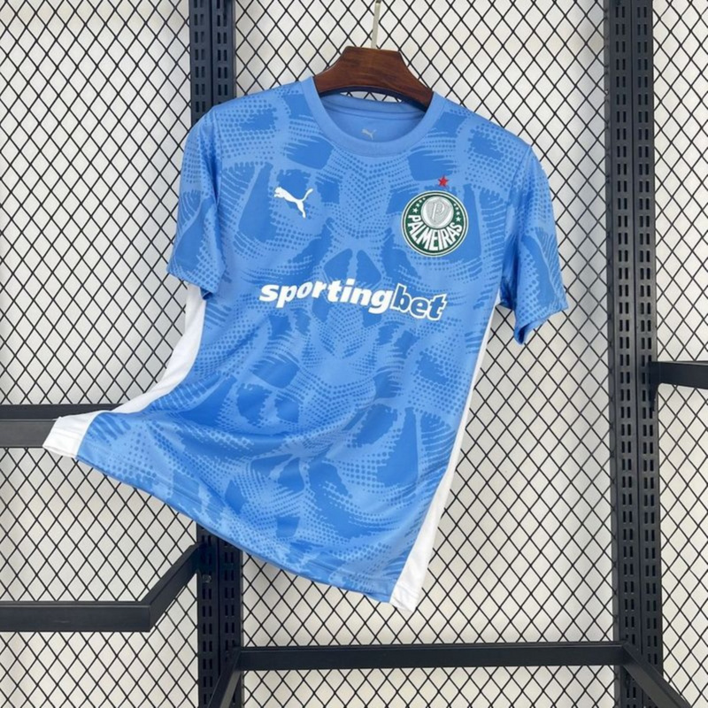 2025/26 Palmeiras Goalkeeper Blue jersey Fan Version